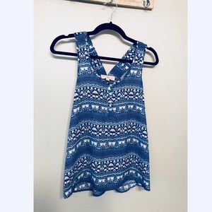 SUPER Cute Blue Printed Tank! 💙
